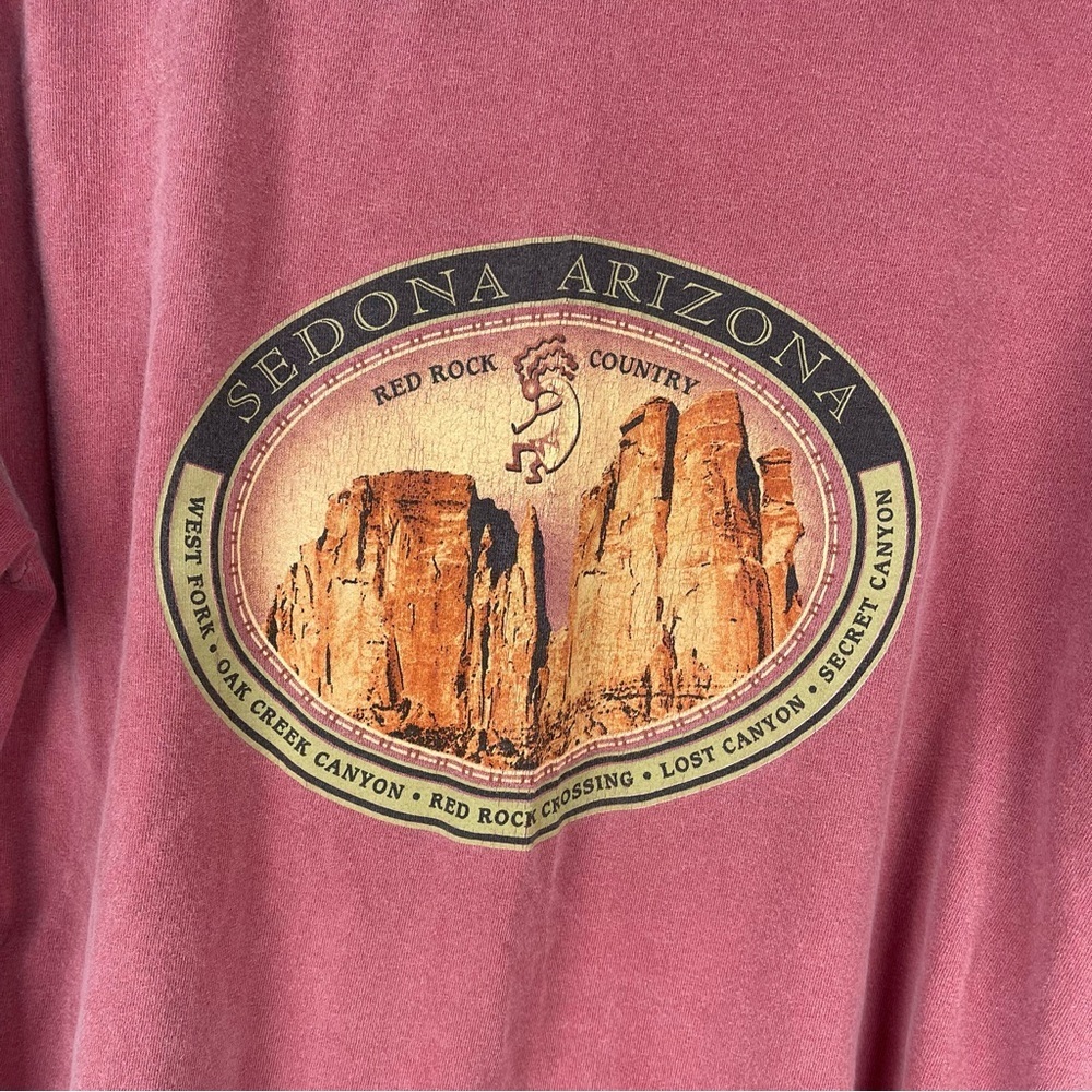Vintage Long Sleeve T-Shirt Sedona Arizona Graphic Crewneck Size Large Y2K Era - Picture 7 of 8